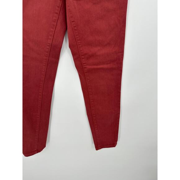 Ann Taylor Performance Red Cotton Blend Stretch Skinny Jeans Women's Size 2 - Picture 3 of 8